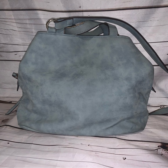 FREE PEOPLE LEATHER TEAL WOMEN BAG WITH ADJUSTABLE STRAP - Picture 4 of 16